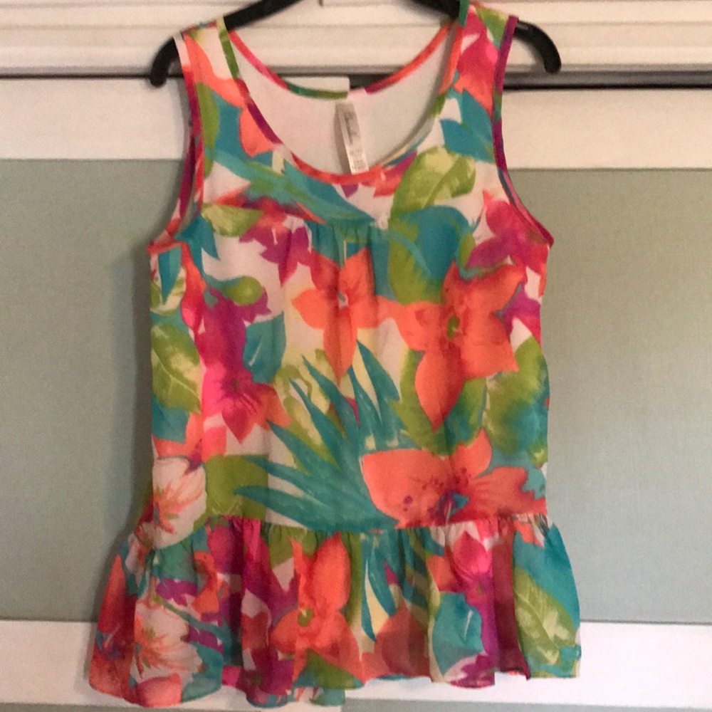 Cherokee Girls Floral Tank Top